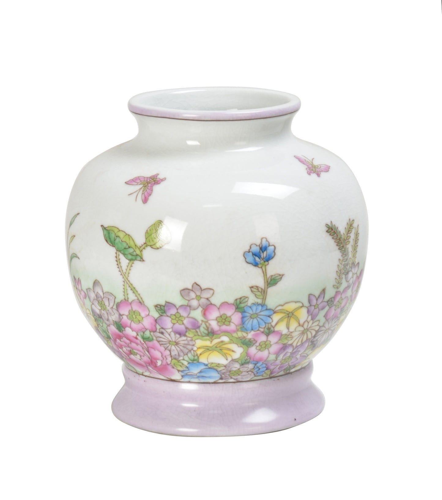 Colorful Garden Ceramic Vase - 18cm