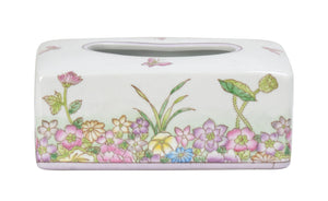 Colorful Garden Ceramic Tissue Box