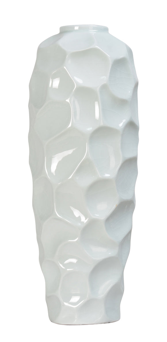 Faceted Ceramic Beaker Vase - 55cm