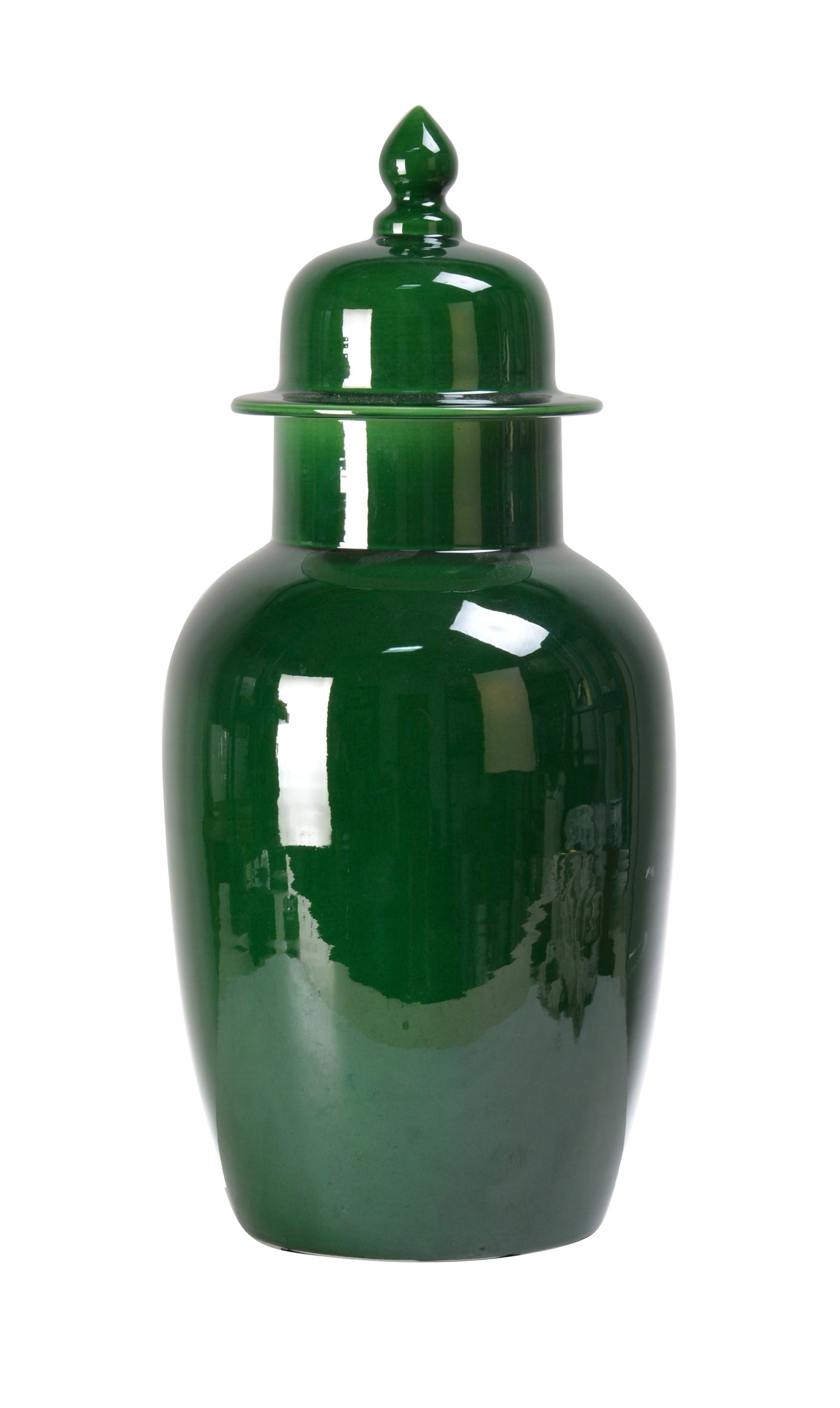 Emerald Green Ceramic Temple Jar - 48cm