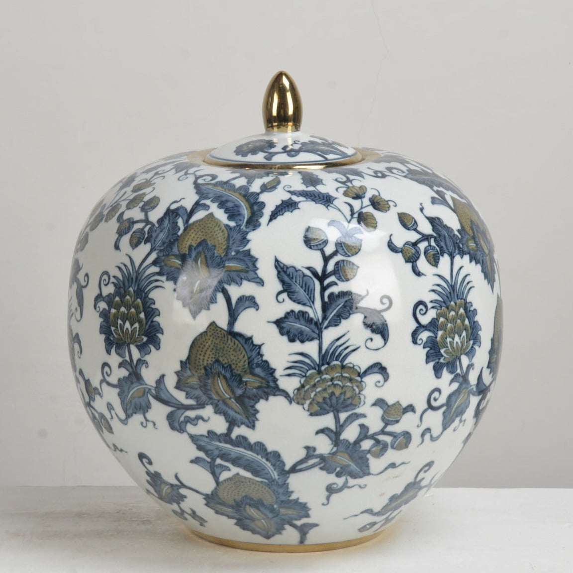 Botanic Round Ceramic Ginger Jar - 28cm