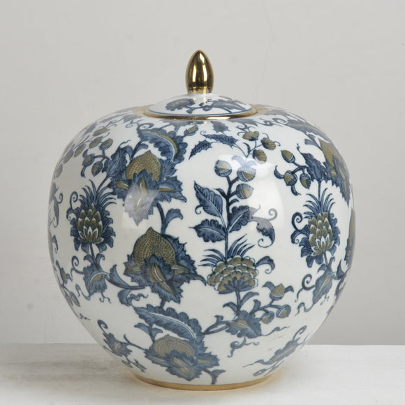 Botanic Round Ceramic Ginger Jar - 28cm