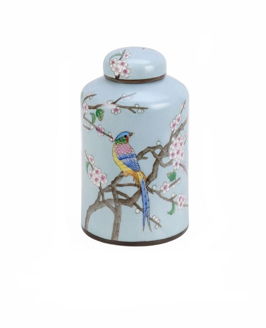 Blue Garden Ceramic Mini Jar - 22cm