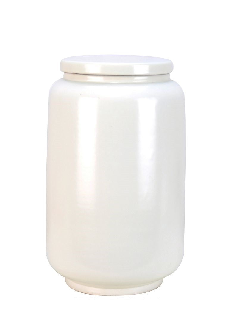 Off White Ceramic Ginger Jar - 37cm