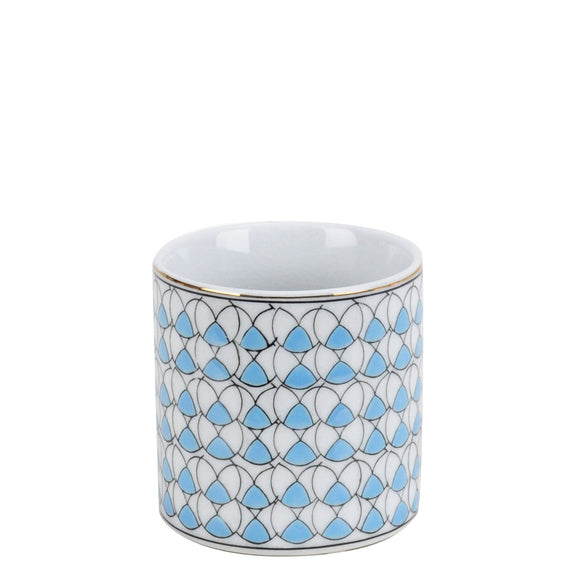 Geometric Pattern Ceramic Mini Jar - 9cm