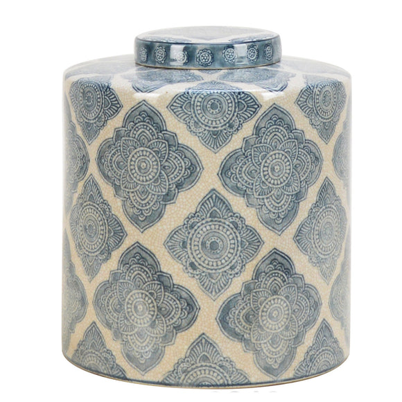 Mandala Pattern Ceramic Ginger Jar - 24cm