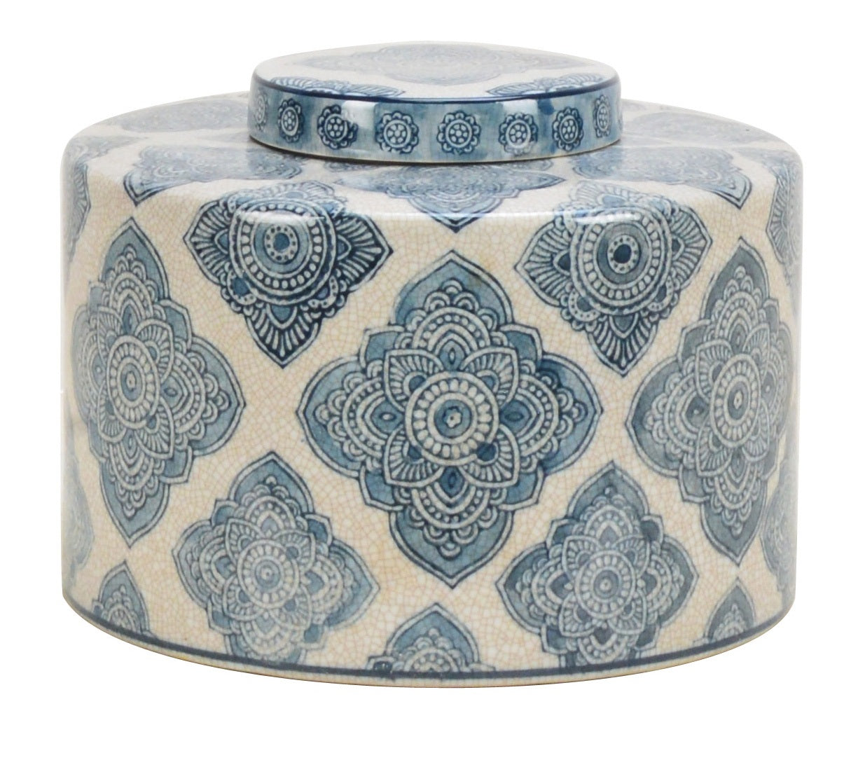 Mandala Pattern Ceramic Ginger Jar - 17cm