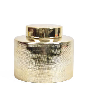 Gold Ceramic Ginger Jar - 18cm