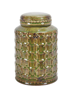 Green Ceramic Jar - 26cm