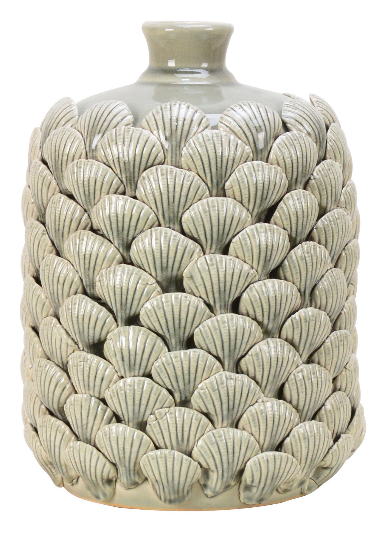Shell Covered Ceramic Vase - 30cm