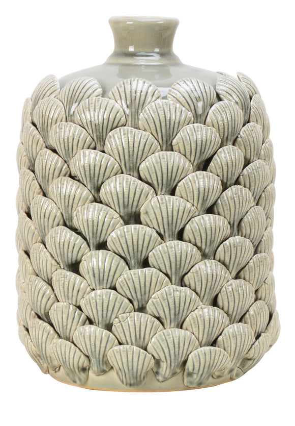 Shell Covered Ceramic Vase - 30cm