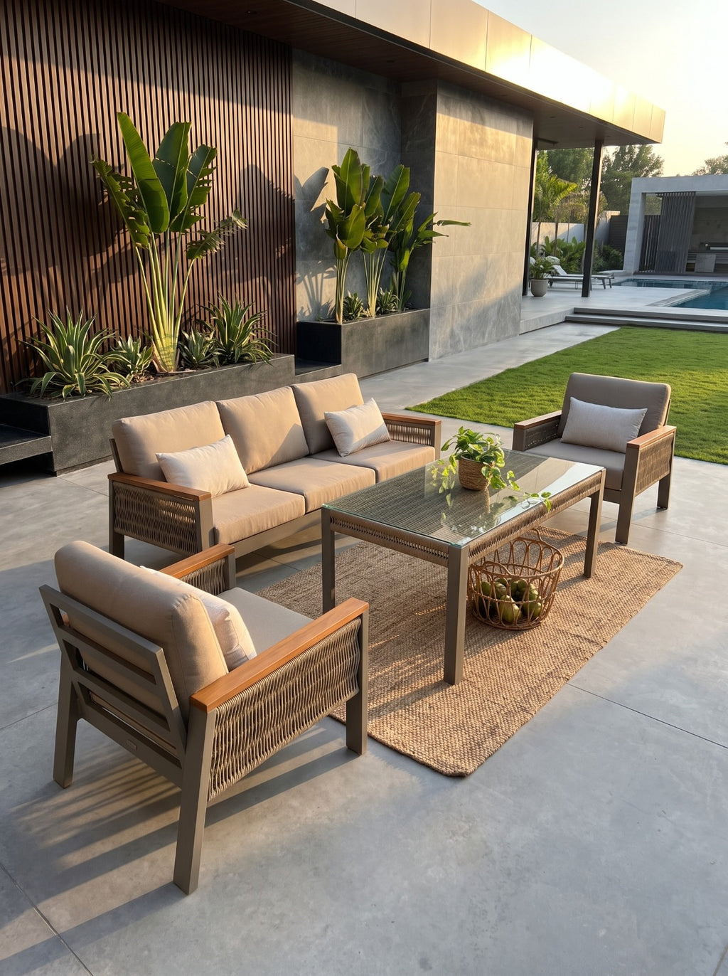 Tayfon Outdoor Lounge Set