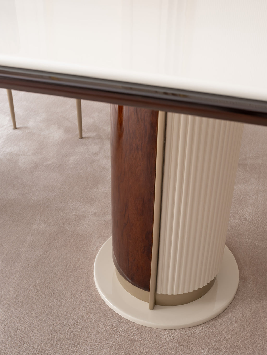 BRAGA Dining Table 320cm+12chair+buffet+mirror