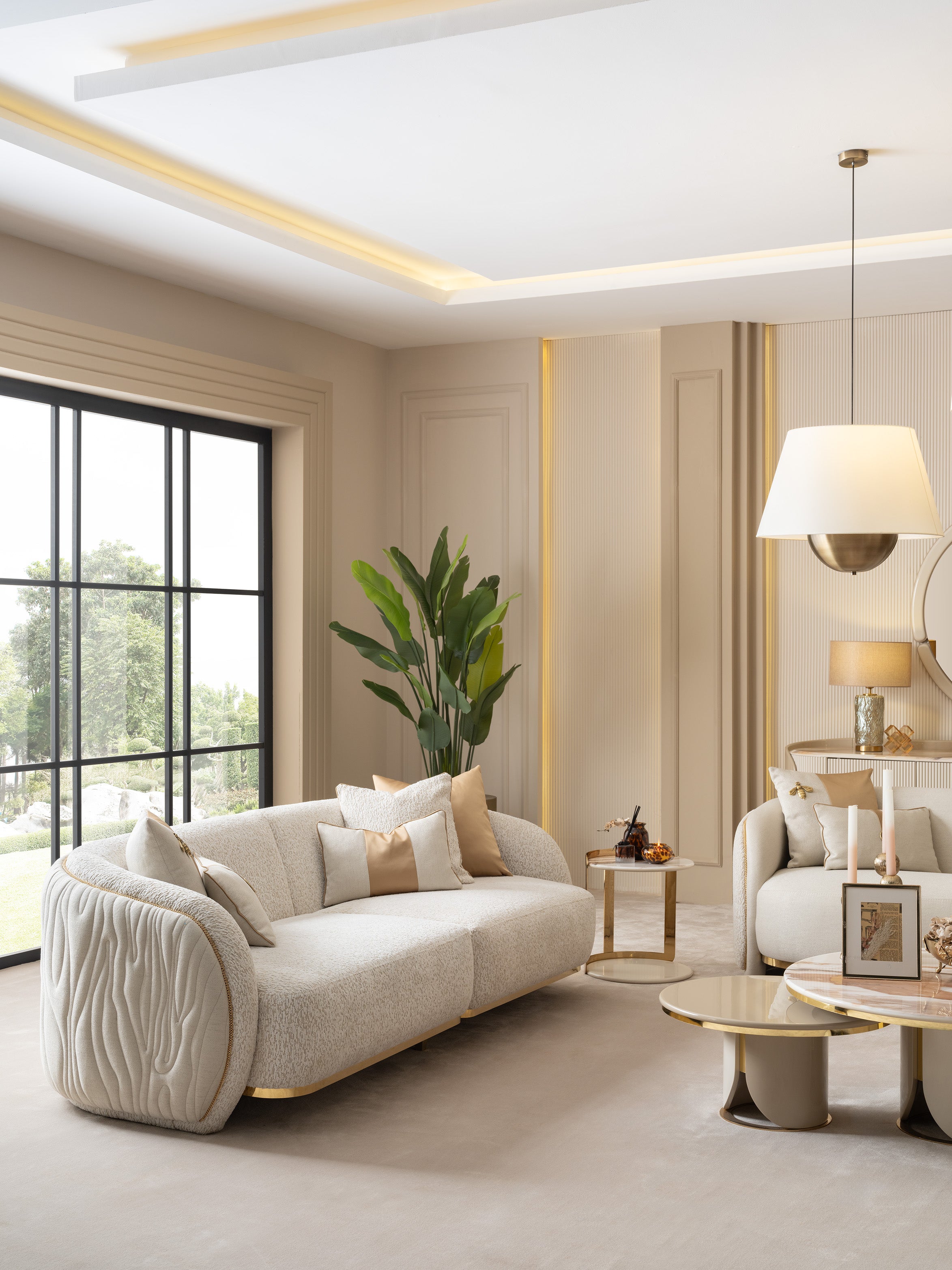 HILTON Sofa Set 3+3+1+1