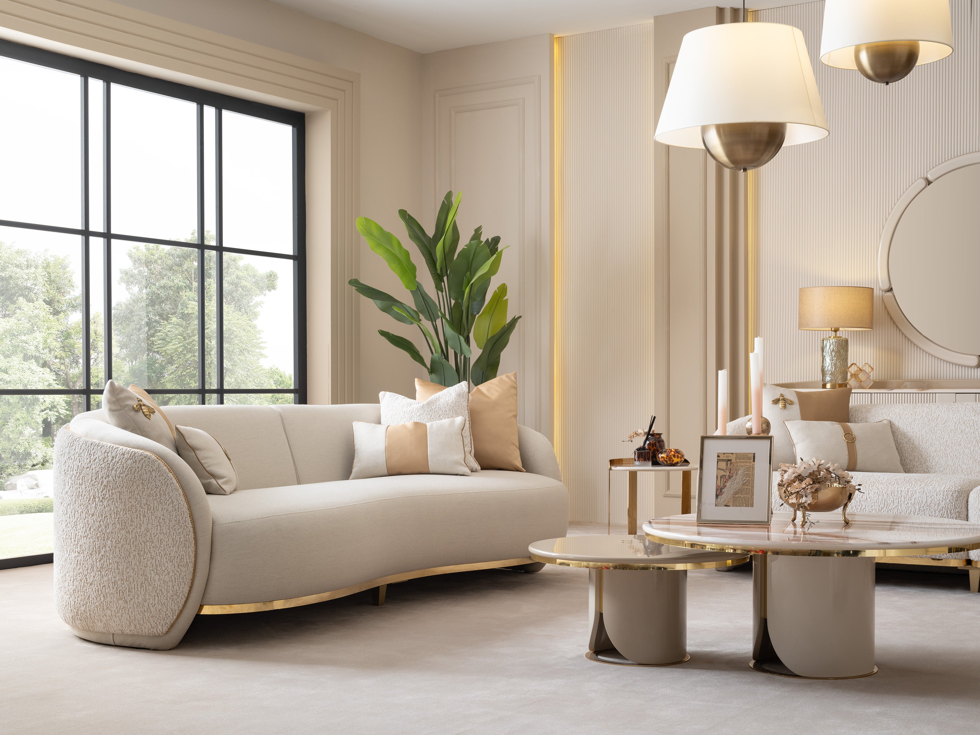 HILTON Sofa Set 3+3+1+1