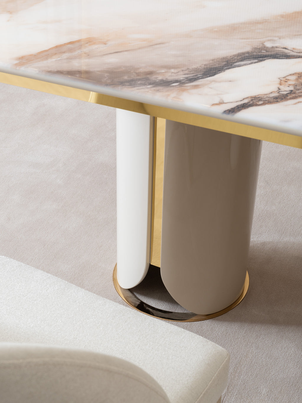 HILTON Dining Table 320cm+12chair+Sideboarde+Mirror