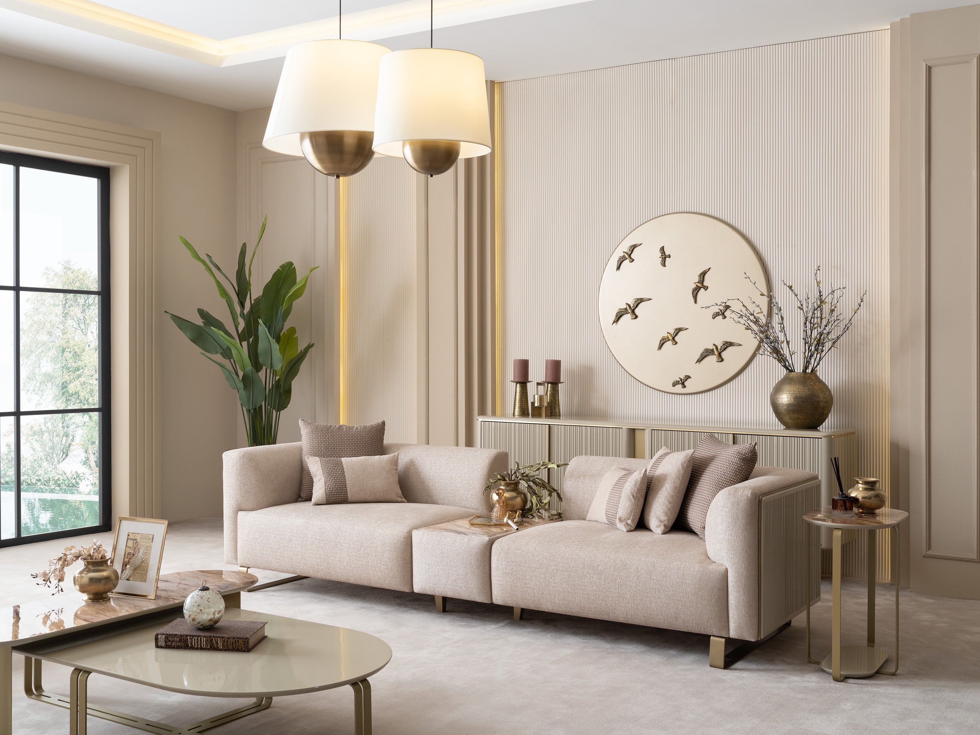 MASSIMO Sofa Set 4+3+1+1+Table