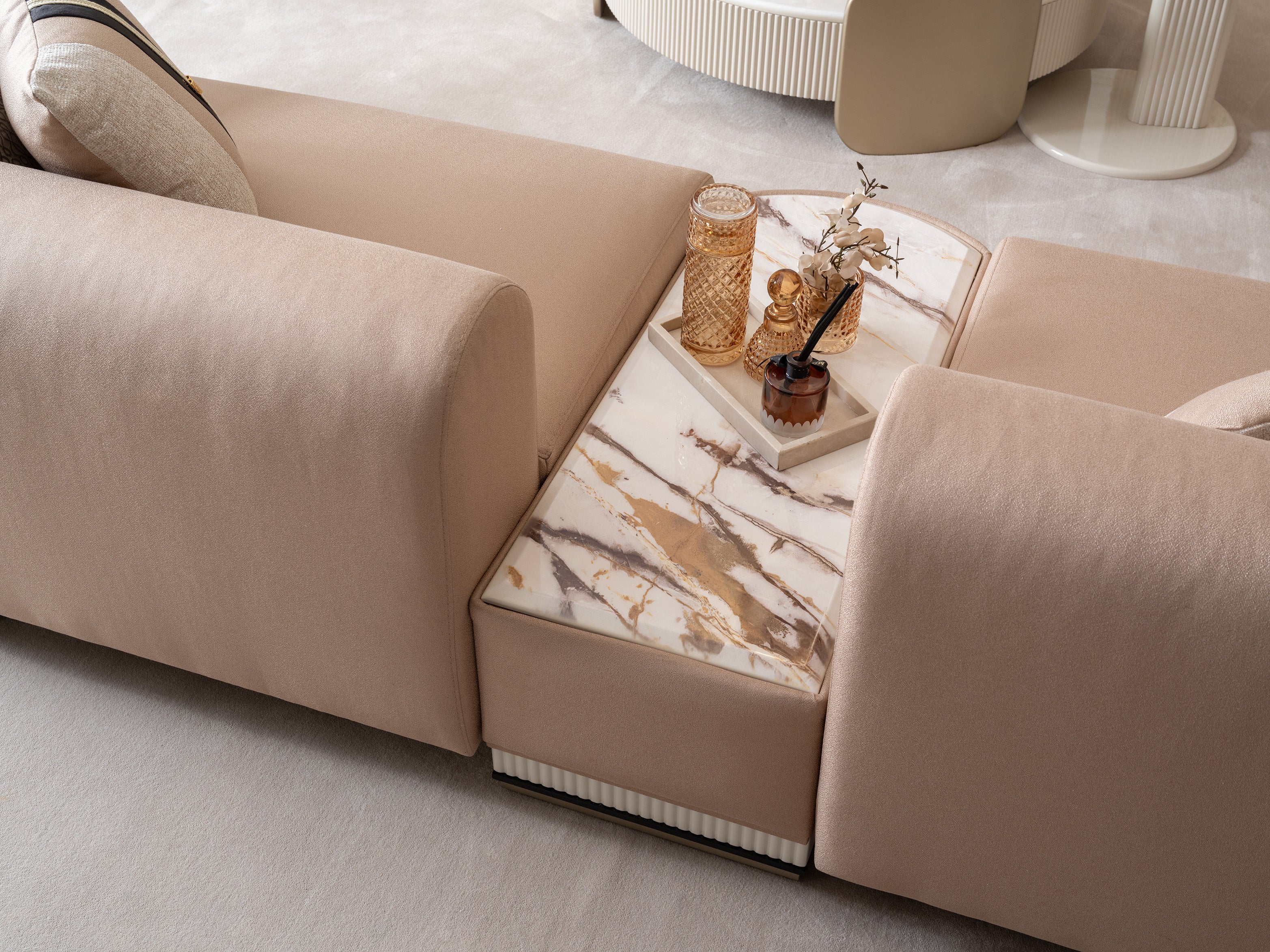 NOBEL Sofa Set 3+3+1+1+Table